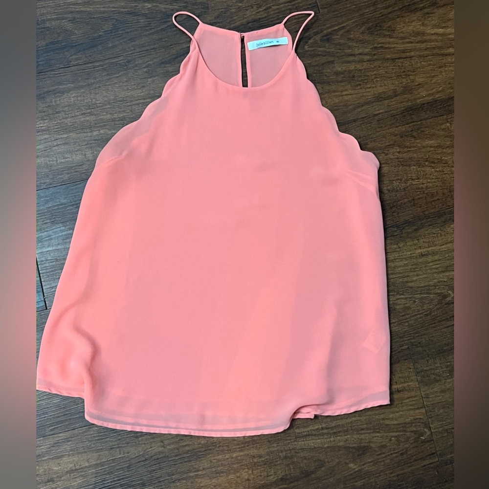 Julie billiard medium double layer tank top (orange/pink)